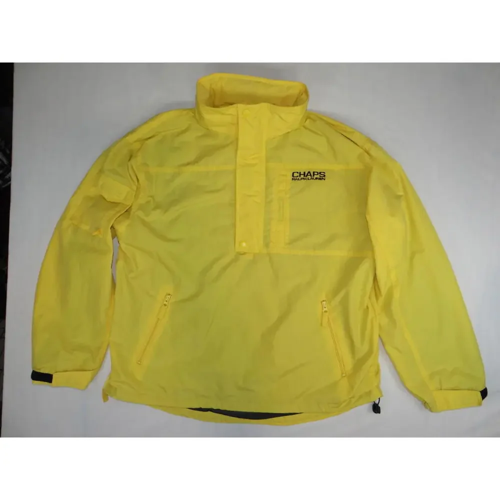 Vintage Y2K Chaps Ralph‎ Lauren Yellow Men's Windbreaker Jacket